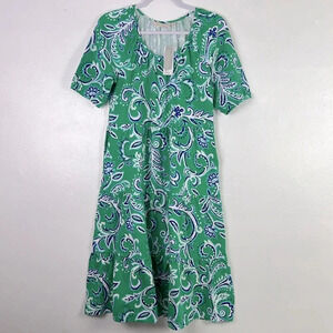 Soft Surroundings New Women’s Small Petite Stretchy Pockets  llana Midi Dress